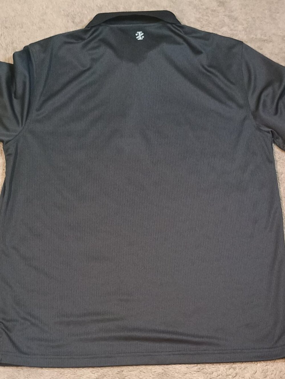 Izod/Polo/Mens Large/Black/Golf Athleisure Preppy Business Casual Classic Shirt - Picture 8 of 8